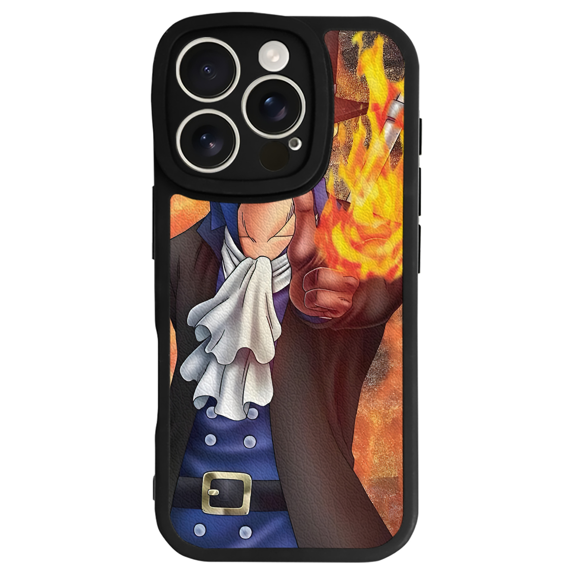 （画像用） ワンピース ONE PIECE 【iPhone 16シリーズ対応】シリコンスマホケース（レザー調） 材質：シリコン